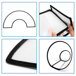 Nobleza plastikinė apykaklė augintiniams 13–15 cm