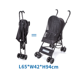 Nobleza sulankstomas, kelioninis vežimėlis augintiniams, 65x42x94 cm