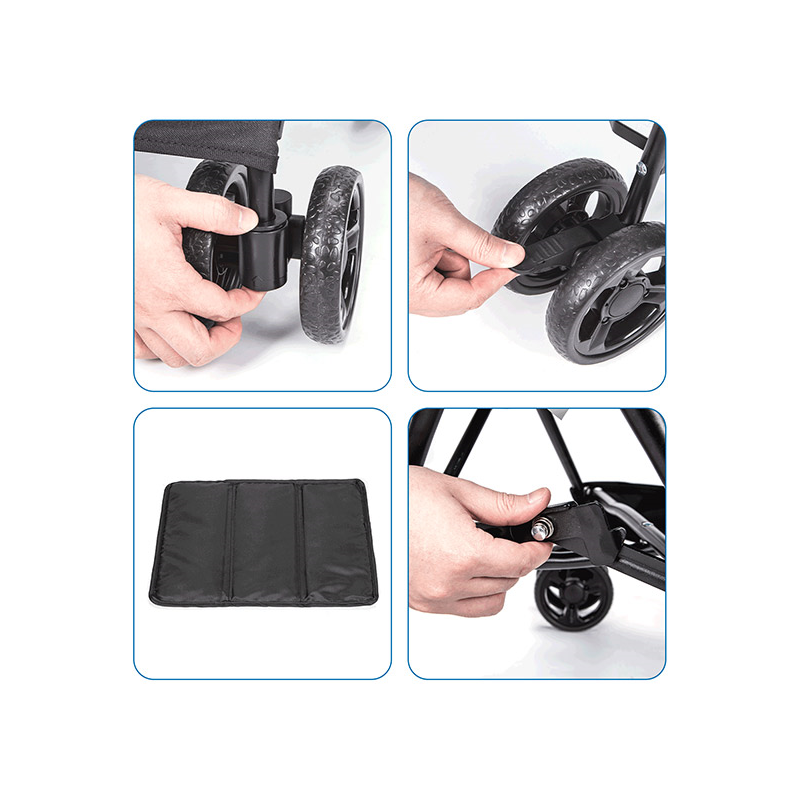 Nobleza sulankstomas, kelioninis vežimėlis augintiniams, 65x42x94 cm