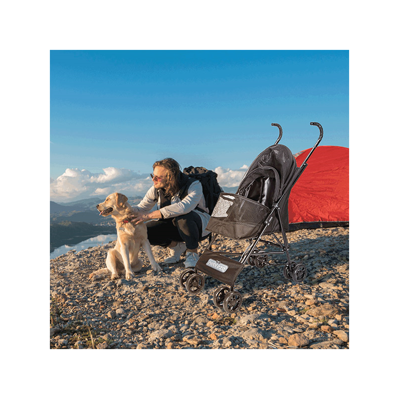 Nobleza sulankstomas, kelioninis vežimėlis augintiniams, 65x42x94 cm