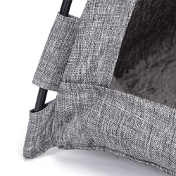 Nobleza pilka palapinė šunims ir katėms, 40x40x36 cm