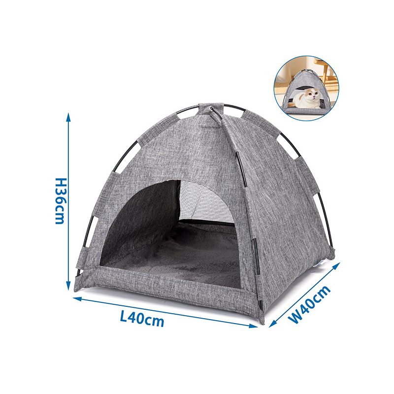 Nobleza pilka palapinė šunims ir katėms, 40x40x36 cm
