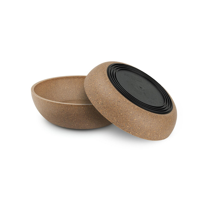 Happet bambukinis, smėlio spalvos dubenėlis šunims ir katėms, 0,5l