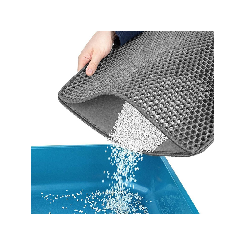 Happet pilkas kraiko kilimėlis katėms, 55x75 cm