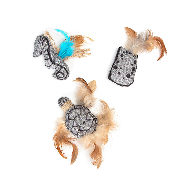 Nobleza pliušinis žaislas su katžole katėms, 1 vnt.