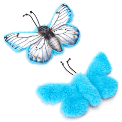 Nobleza drugelis su katžole žaislas katėms, 1 vnt.