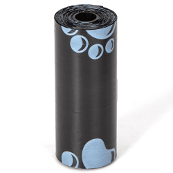 Nobleza juodi maišeliai šunų ekskrementams, 6 vnt.