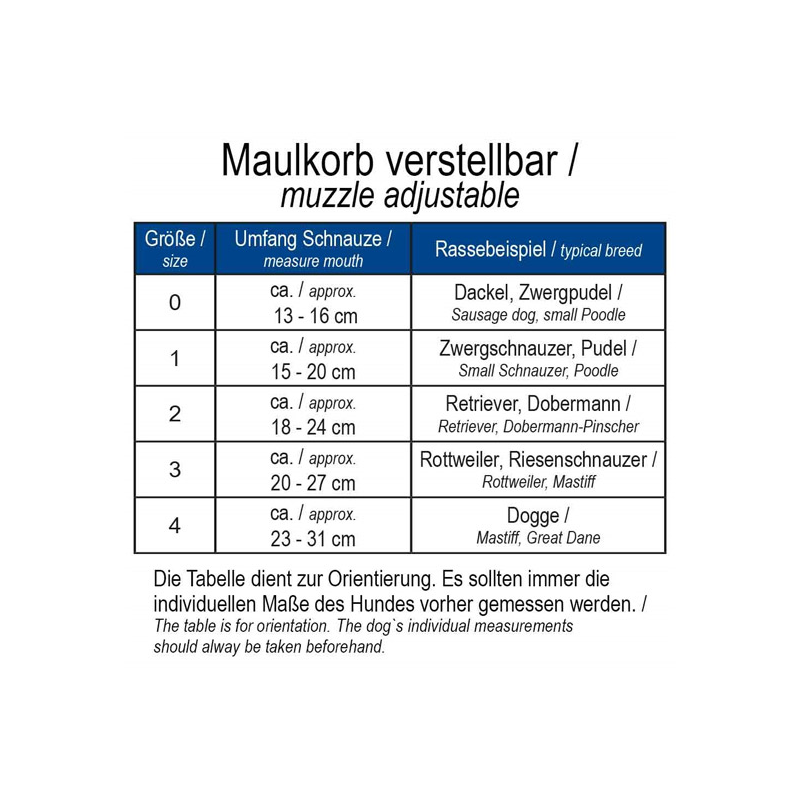 Nobby juodas antsnukis šunims, 18–24 cm