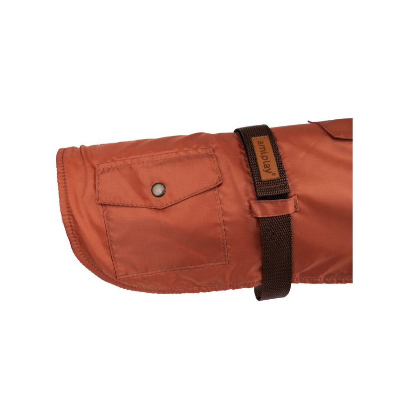 Amiplay Coat Bled oranžinis paltas šuniui, 32 cm