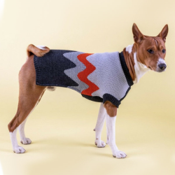 Amiplay Lima pilkas megztinis rūbai šunims, 28 cm