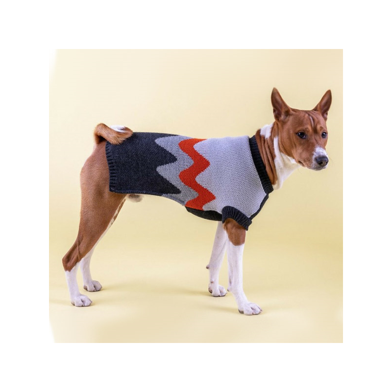 Amiplay Lima pilkas megztinis rūbai šunims, 28 cm