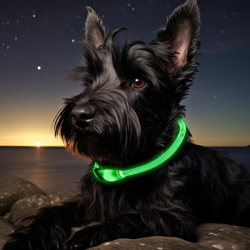 Happet šviečiantis antkaklis šunims, S, 40 cm
