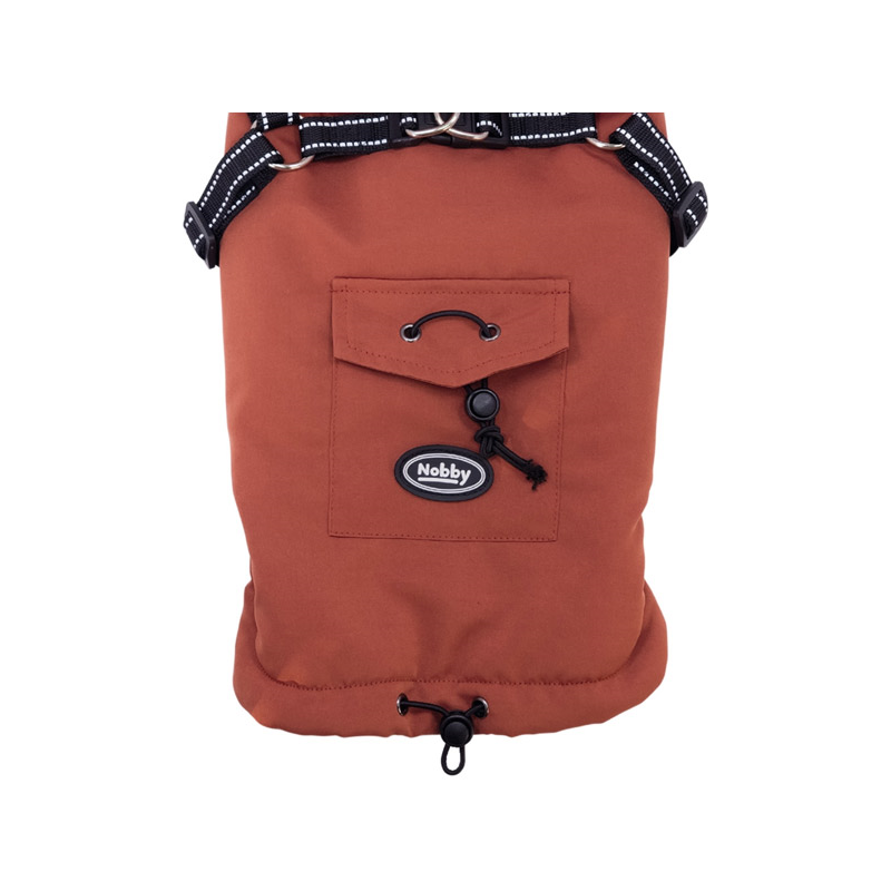 Nobby Rica 2in1 raudona striukė šuniui, 26 cm