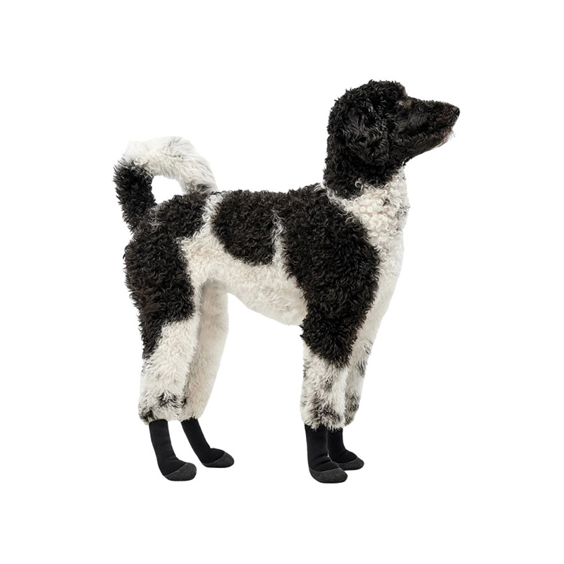 Goo-eez Lites juodi batai šunims, XL, 4 vnt.