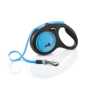 Flexi New Neon mėlynas pavadėlis šunims, M, 5 m