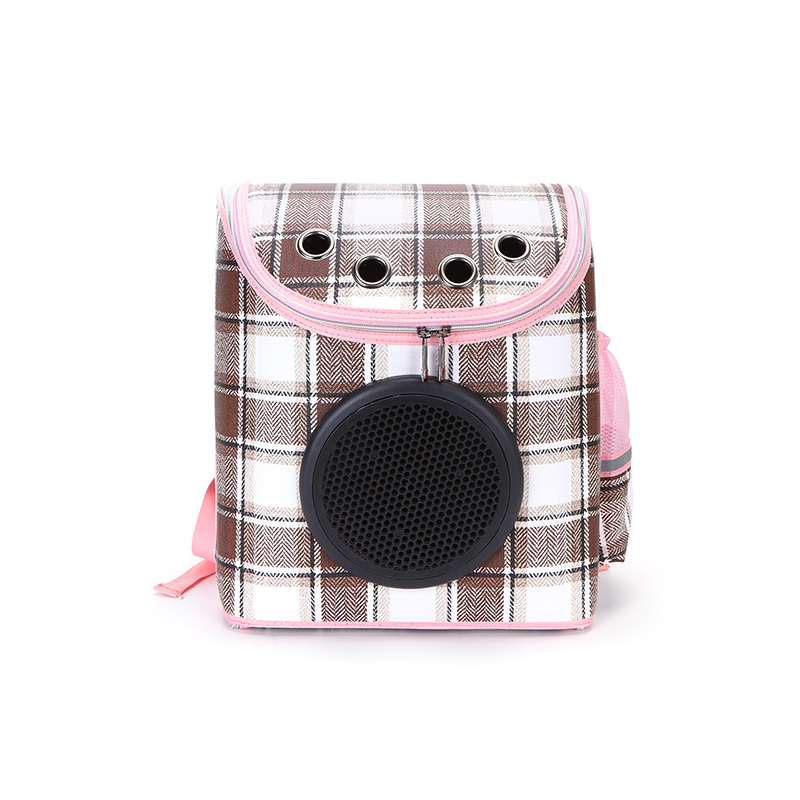 Nobleza rožinė kuprinė katėms ir šunims, 32x20x38 cm