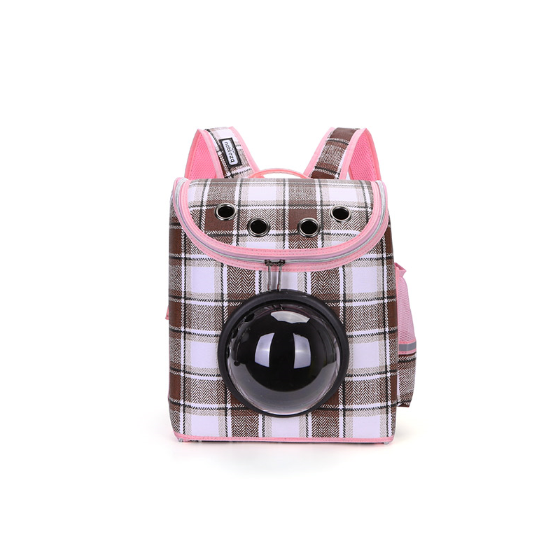 Nobleza rožinė kuprinė katėms ir šunims, 32x20x38 cm