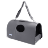 Nobleza pilkas kelioninis krepšys šunims ir katėms, 44x25x25 cm