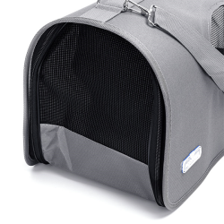 Nobleza pilkas kelioninis krepšys šunims ir katėms, 44x25x25 cm
