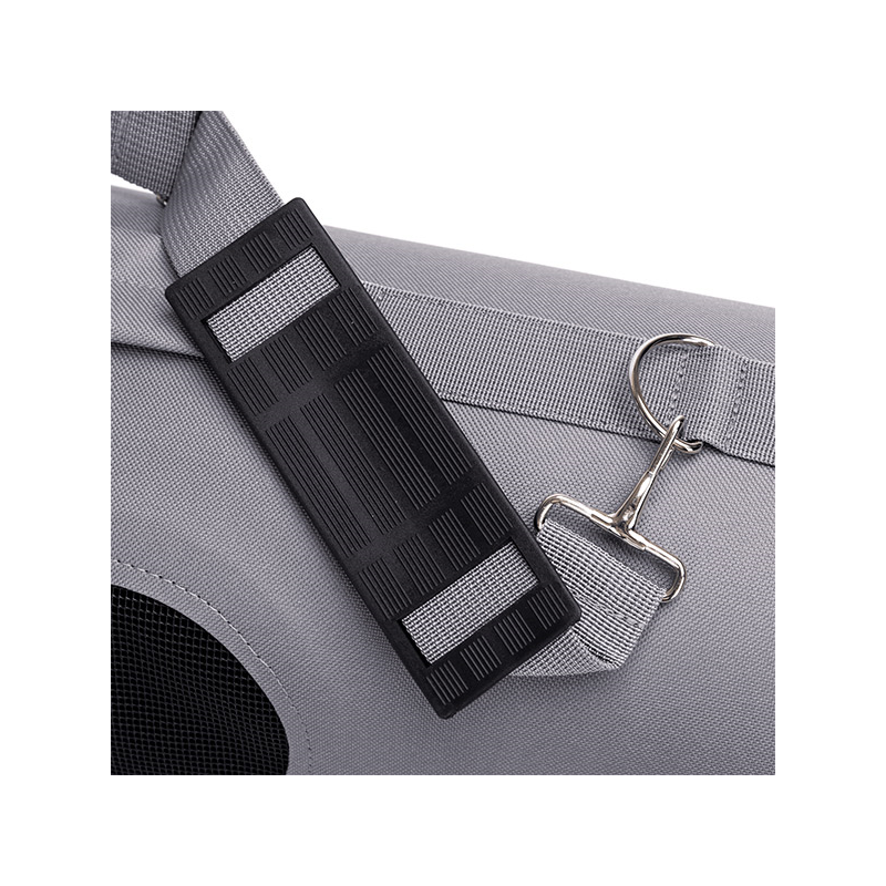 Nobleza pilkas kelioninis krepšys šunims ir katėms, 44x25x25 cm