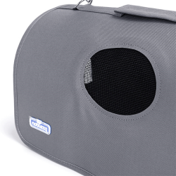 Nobleza pilkas kelioninis krepšys šunims ir katėms, 51x26x29 cm