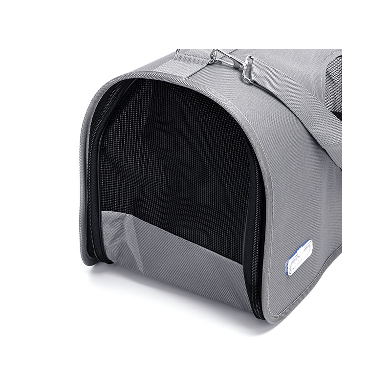 Nobleza pilkas kelioninis krepšys šunims ir katėms, 51x26x29 cm