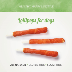 Antos D'light Lollies vištienos skanėstai šunims, 400 g