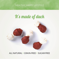 Antos D'light Duck antienos mazgeliai skanėstai šunims, 100 g