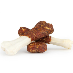 Happet Happ Snack karvės odos kaulai su anties krūtinėle skanėstai šunims, 3 vnt.