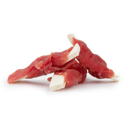 Happet Duck Wrapped with Codfish antiena ir menkė skanėstai šunims, 500 g