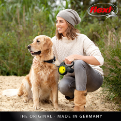 Flexi New Neon Tape juostinis, rožinis pavadėlis šunims, S, 5 m