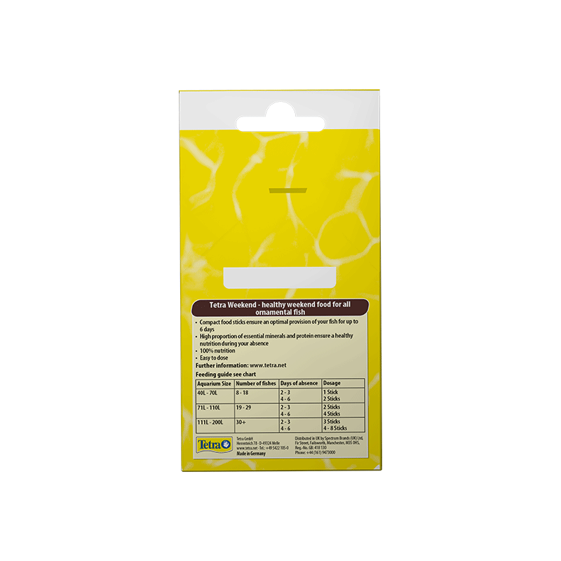 Tetra Weekend savaitgalio maistas žuvims, 9 g