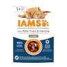 IAMS Delights konservai katėms su tunu ir silke, 85 g