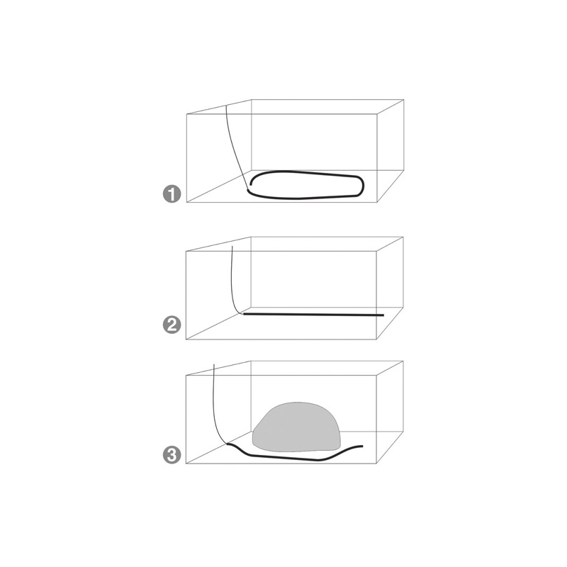Happet burbulų užuolaida akvariumams, 45 cm