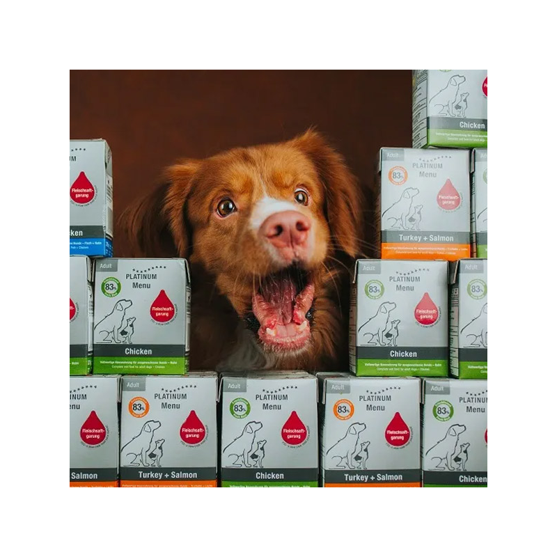 Platinum paštetas šunims su jautiena ir vištiena, 375 g