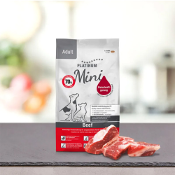 Platinum Adult Mini sausas šunų maistas su jautiena, 900 g