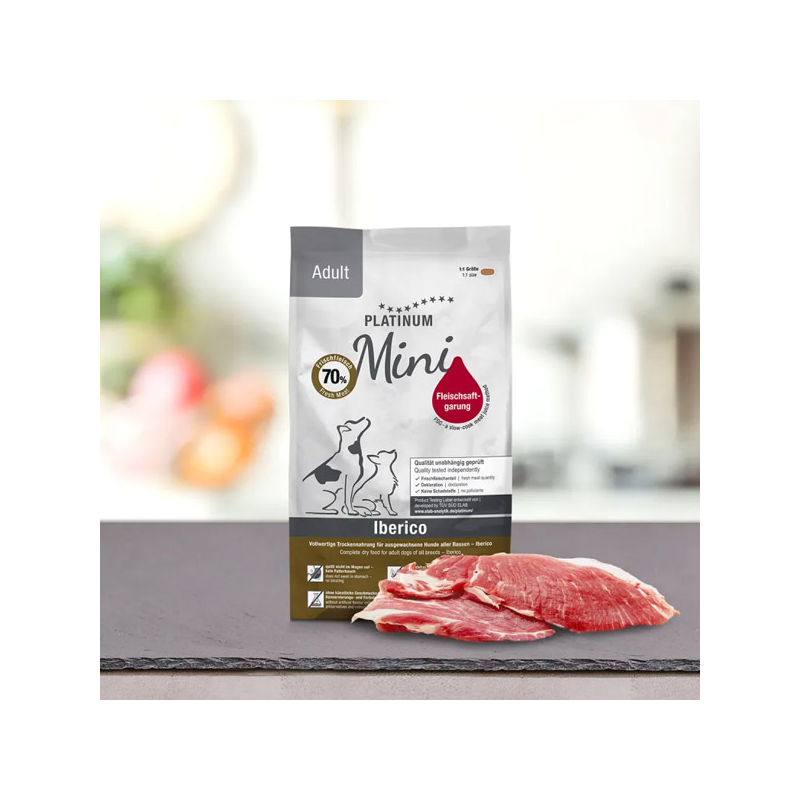 Platinum Adult Mini sausas šunų maistas su Iberijos kiauliena, 900 g