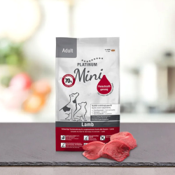 Platinum Adult Mini sausas šunų maistas su ėriena, 900 g