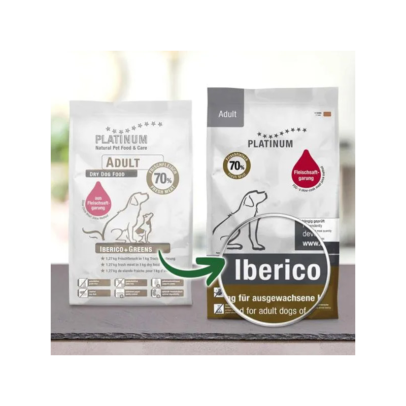 Platinum Adult sausas šunų maistas su Iberijos kiauliena, 5 kg
