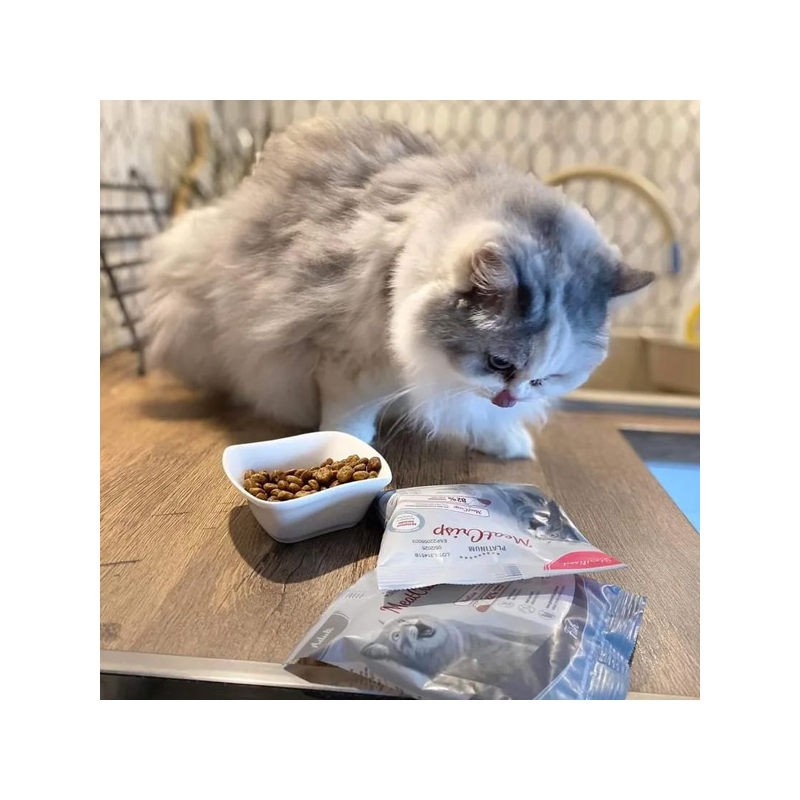 Platinum MeatCrisp sausas maistas sterilizuotoms katėms su žuvimi, 1,5 kg