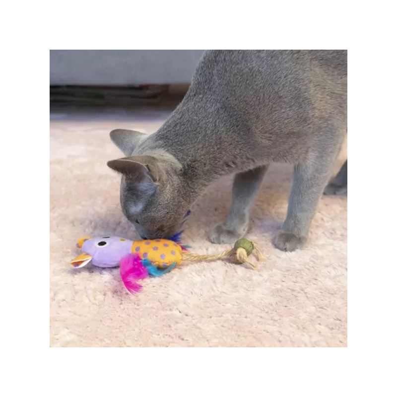 Hap pelėda žaislais katėms, 11,2 cm