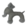 Hap pilkas, pliušinis dramblys žaislas šunims, 28 cm