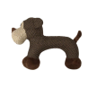 Hap rudas pliušinis šuo žaislas šunims, 30 cm