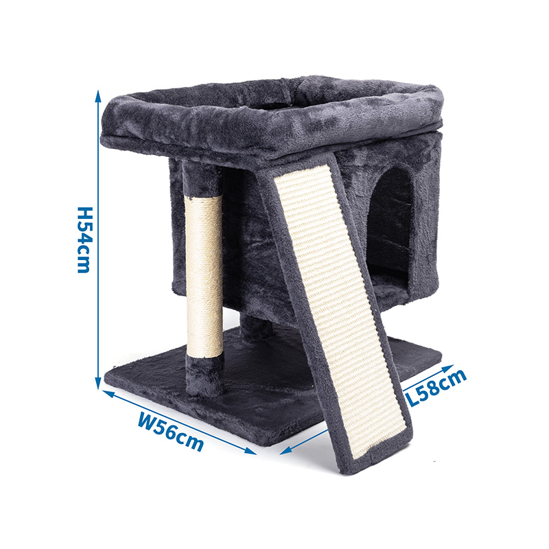 Nobleza pilka draskyklė katėms, 58x56x54 cm