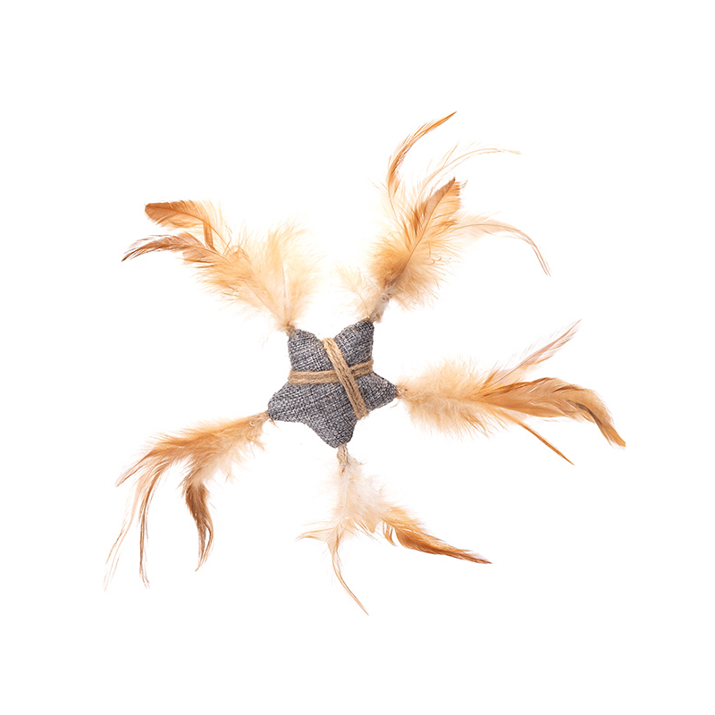 Nobleza žaislai su plunksnomis ir katžole katėms, 1 vnt.