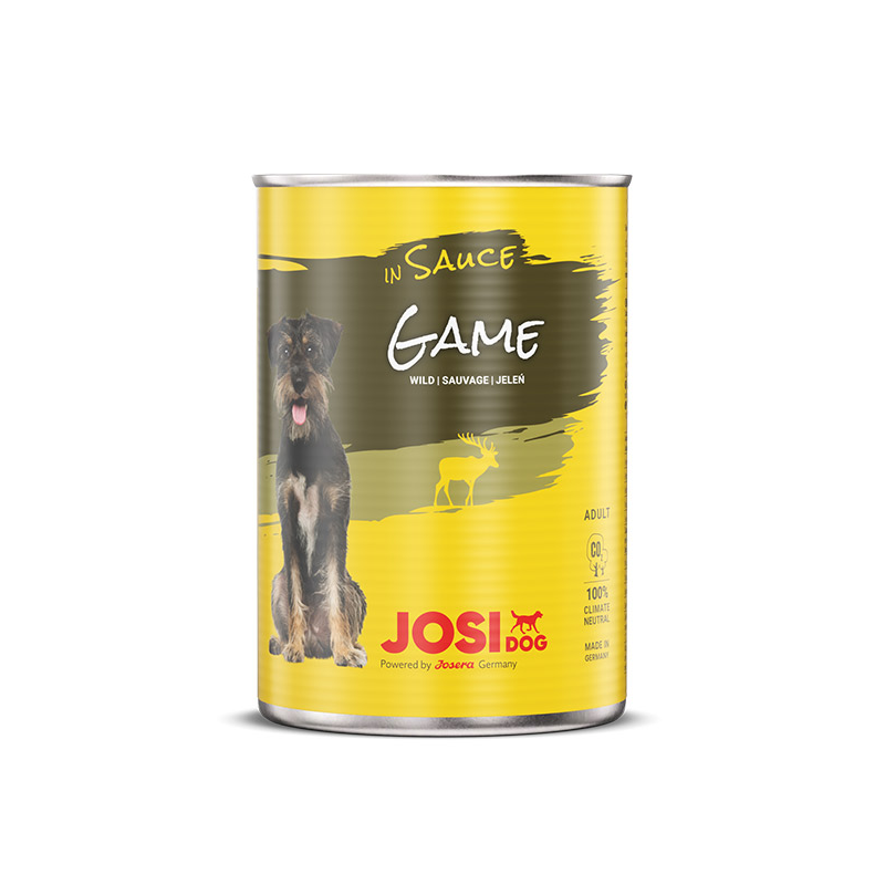 JosiDog Game in Sauce konservai šunims su žvėriena padaže, 415 g