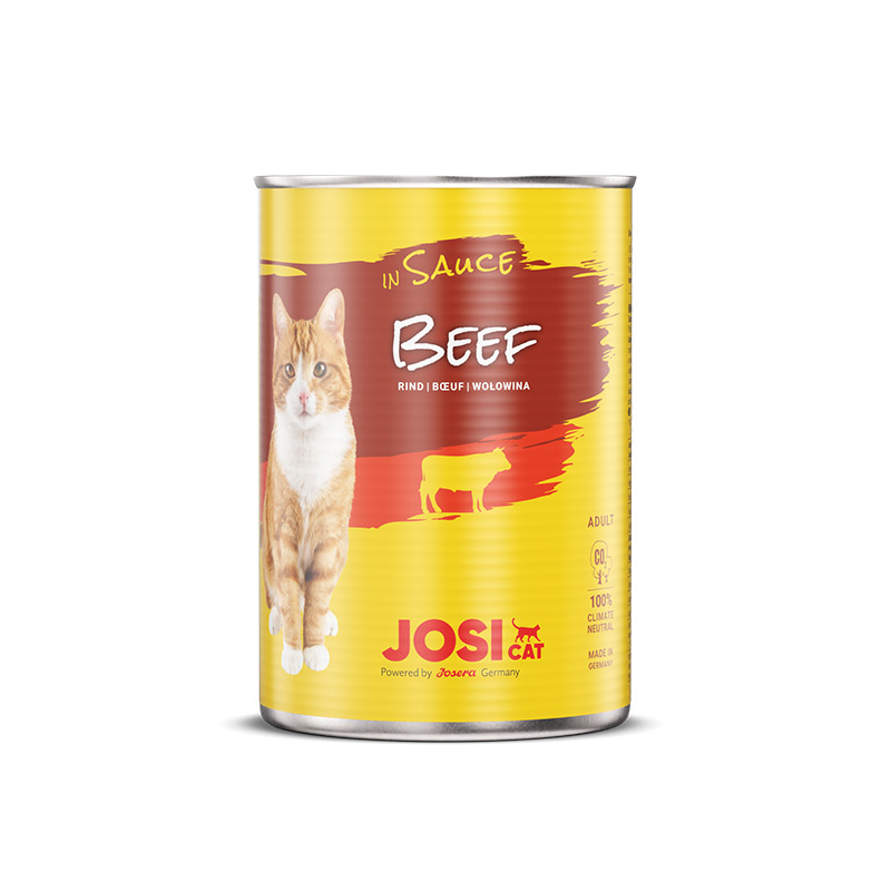 JosiCat Beef in Sauce konservai katėms su jautiena padaže, 415 g