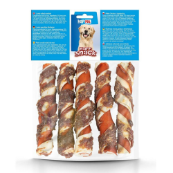 Happet Happ Snack karvės odos lazdelės su antiena skanėstai šunims, 5 vnt.