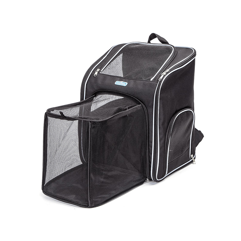 Nobleza juoda kuprinė šunims ir katėms, 32x30x42 cm