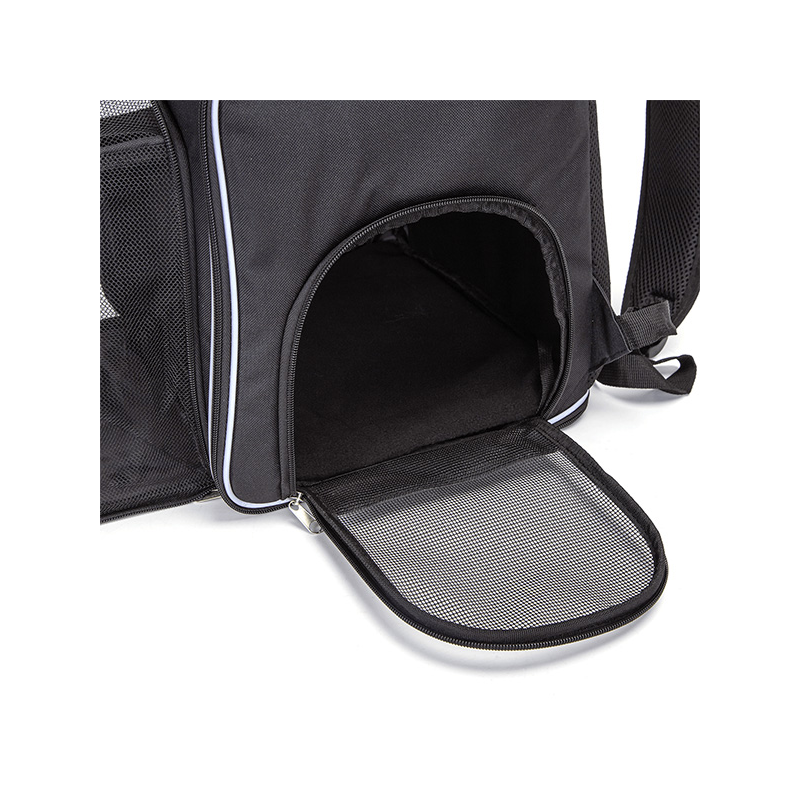 Nobleza juoda kuprinė šunims ir katėms, 32x30x42 cm